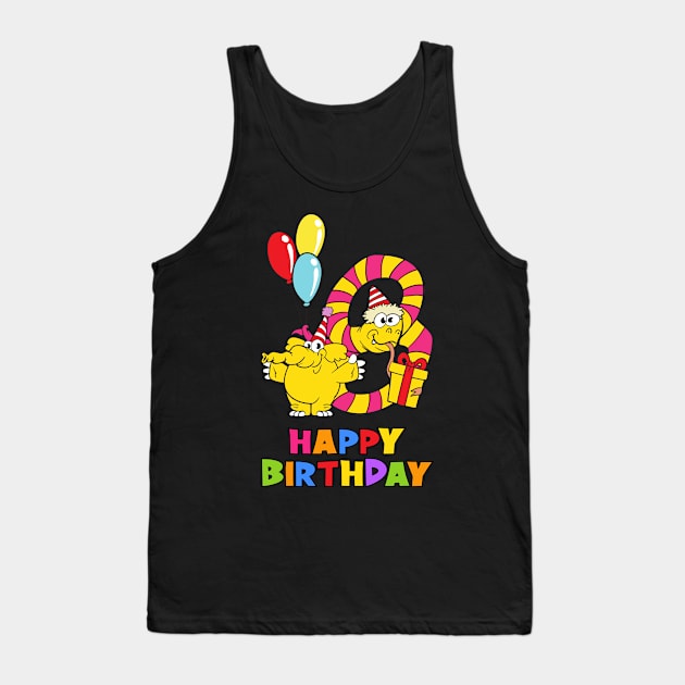 8th Birthday Party 8 Year Old Eight Years Tank Top by KidsBirthdayPartyShirts